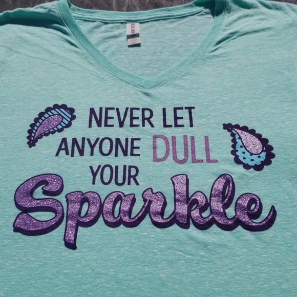 Any3 for$25 🆕️Glittered "Never dull my Sparkle" ❤ E3 - Picture 2 of 7